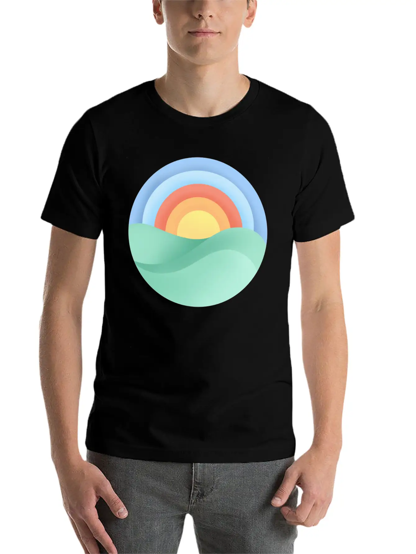 Sun Is Shining Modern Fit Casual T-Shirt ��� Clean And Versatile Design