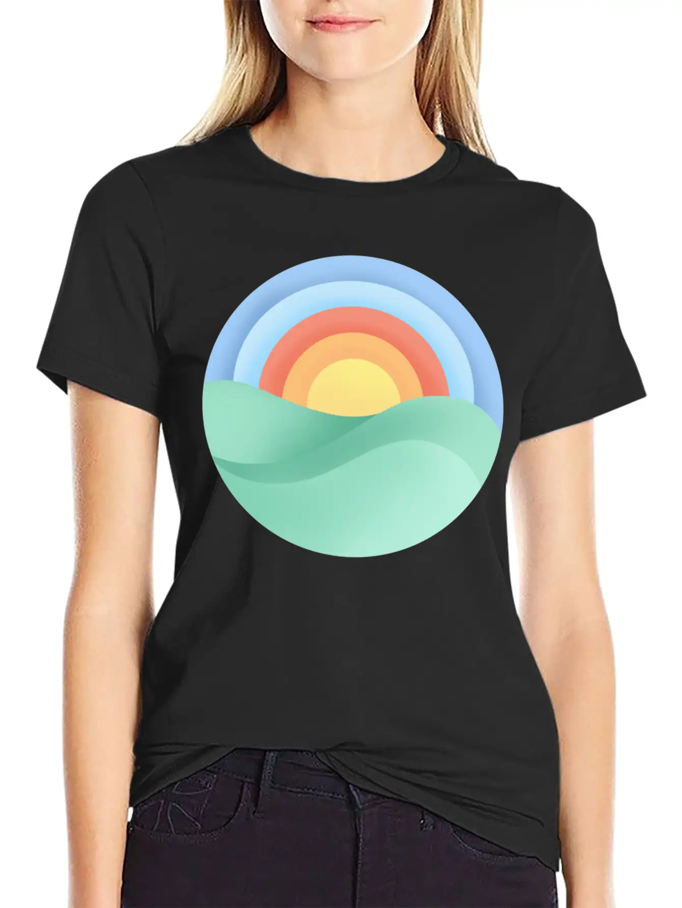 Sun Is Shining Modern Fit Casual T-Shirt ��� Clean And Versatile Design