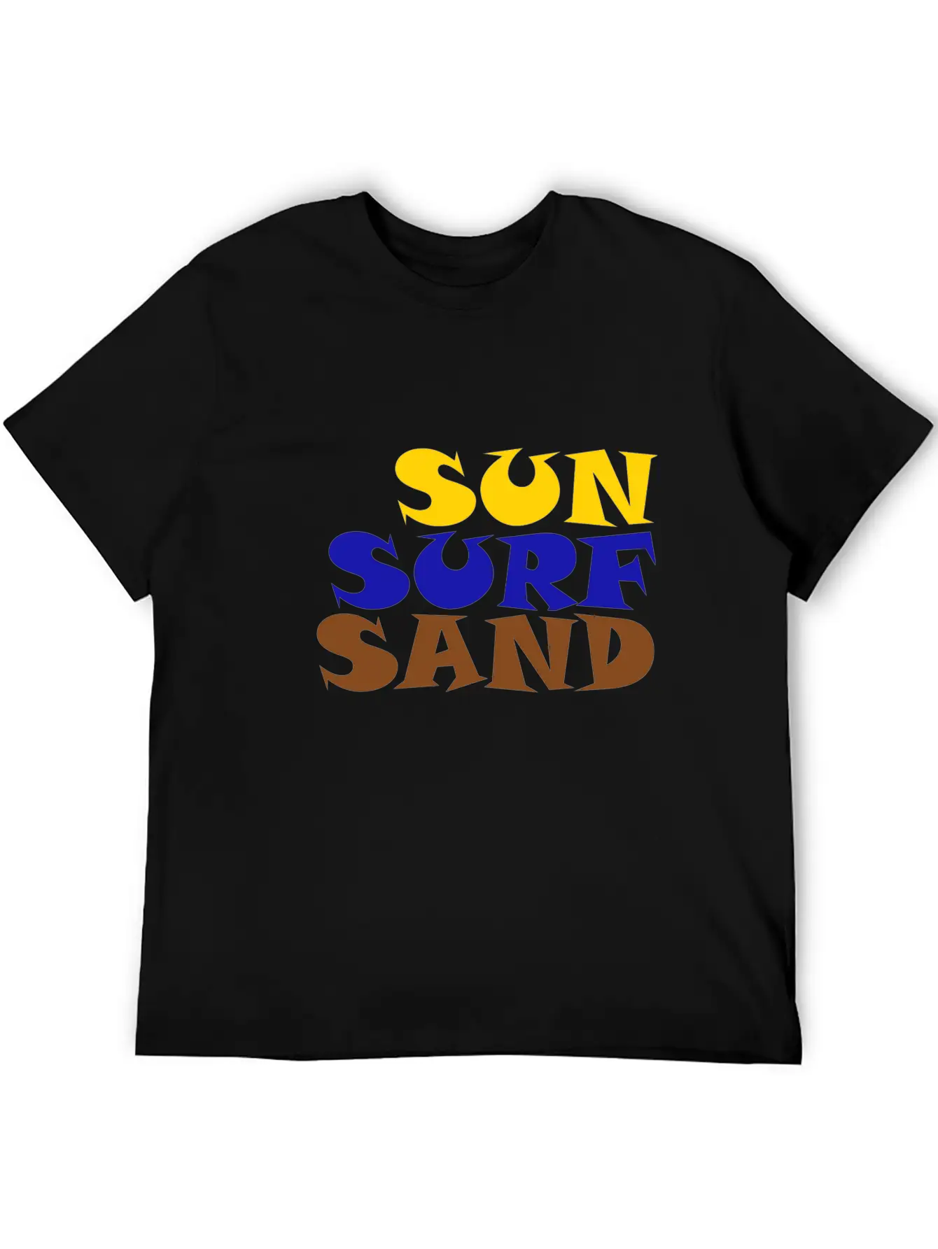 SUN SURF SAND Modern Fit Casual T-Shirt ��� Clean And Versatile Design