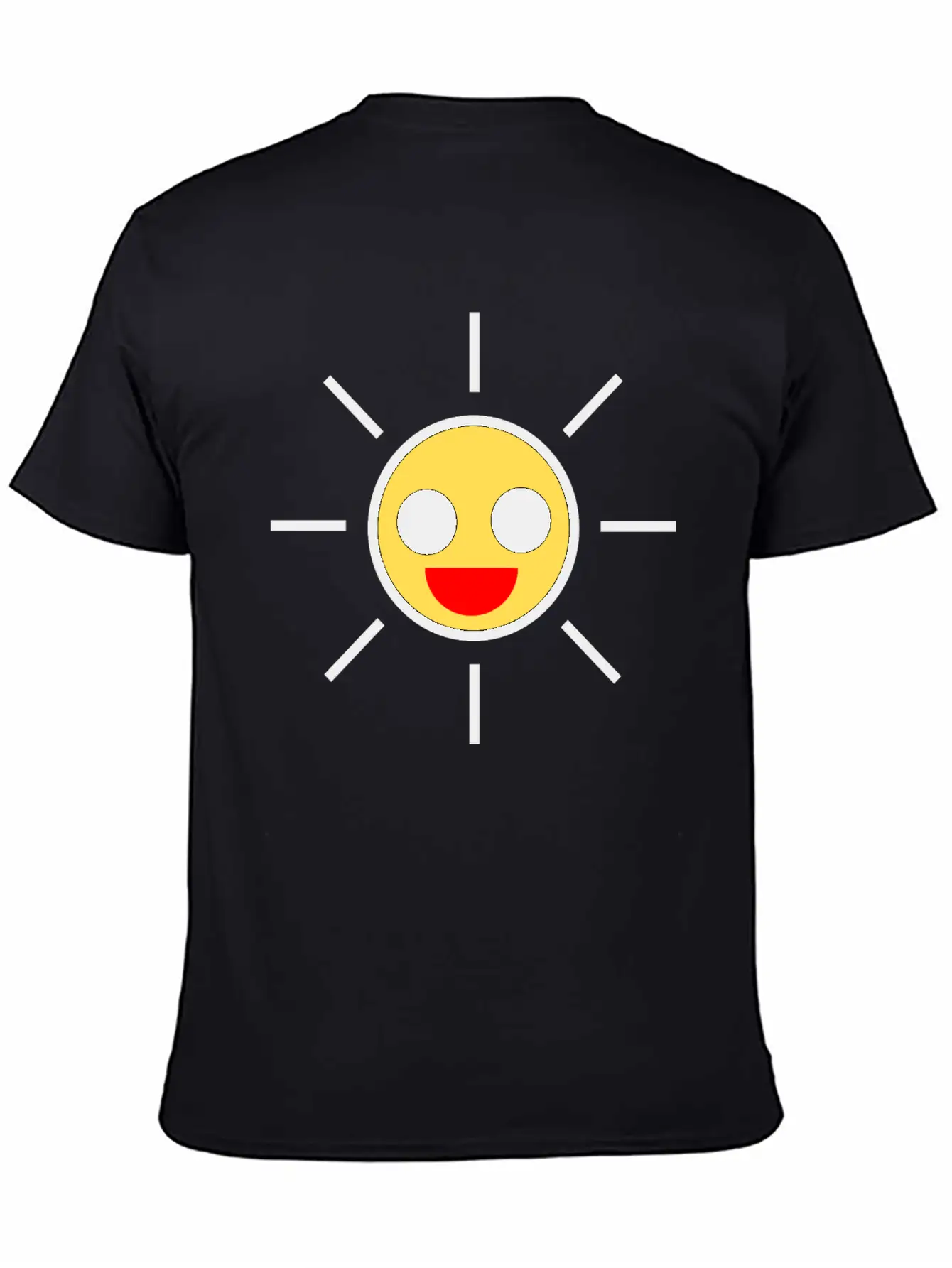 SUN Yellow Basic Graphic T-Shirt – Daily Comfort In Soft Cotton