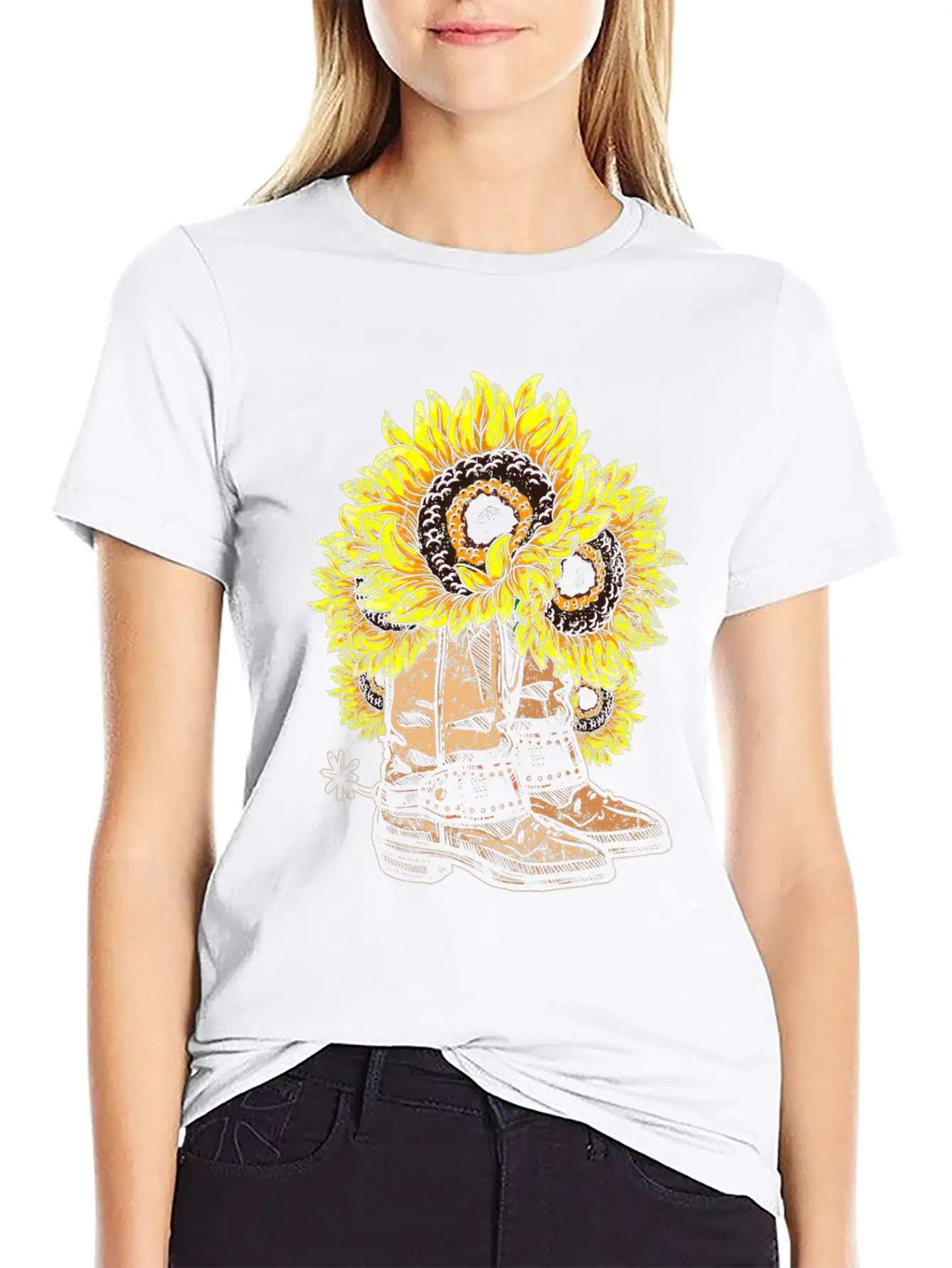 Sunflower Basic Graphic T-Shirt – Daily Comfort In Soft Cotton