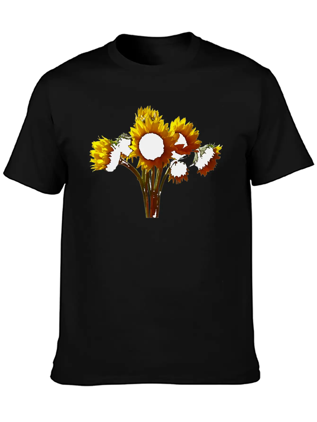 Sunflower Bouquet Unisex Casual T-Shirt – Clean Design For Daily Comfort