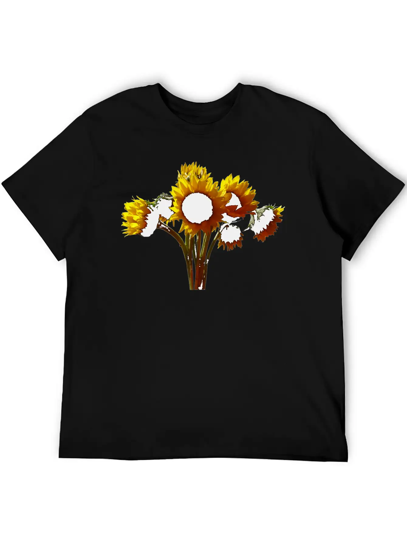 Sunflower Bouquet Unisex Casual T-Shirt – Clean Design For Daily Comfort