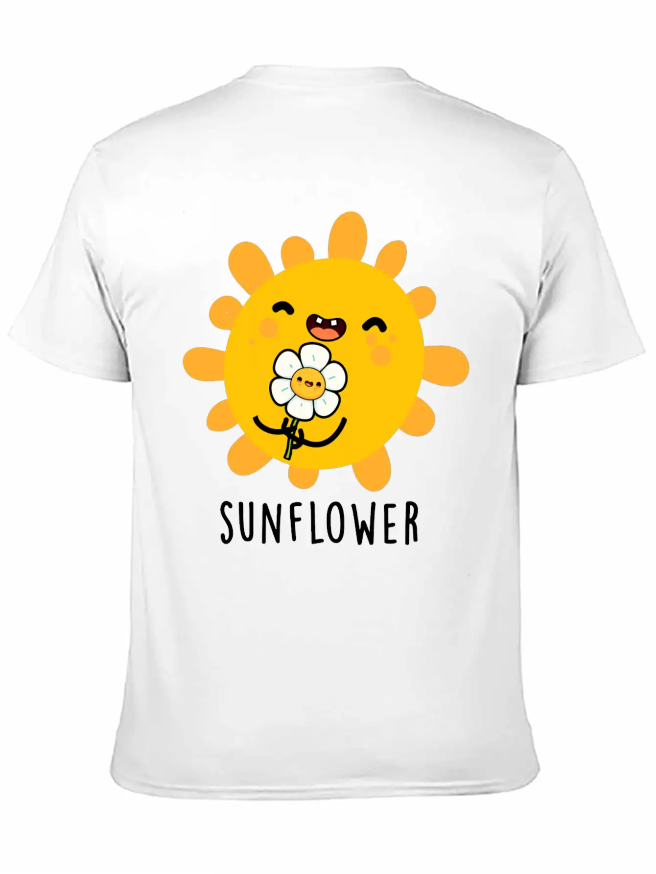Sunflower Cute Sun And Flower Stylish Everyday T-Shirt – Unisex Basic Cotton Tee