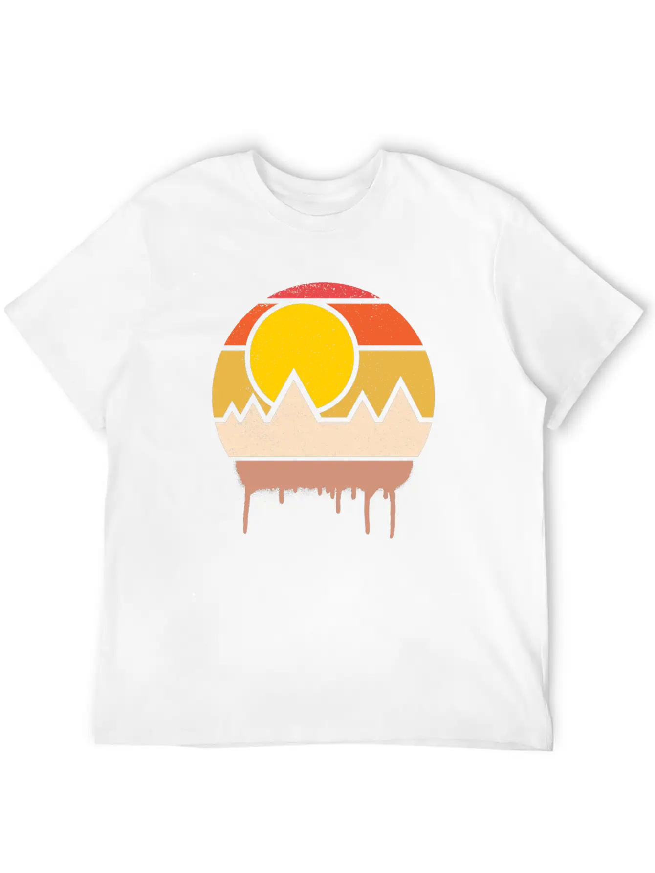 Sunset Art Lightweight Cotton T-Shirt – Daily Comfort Graphic Shirt