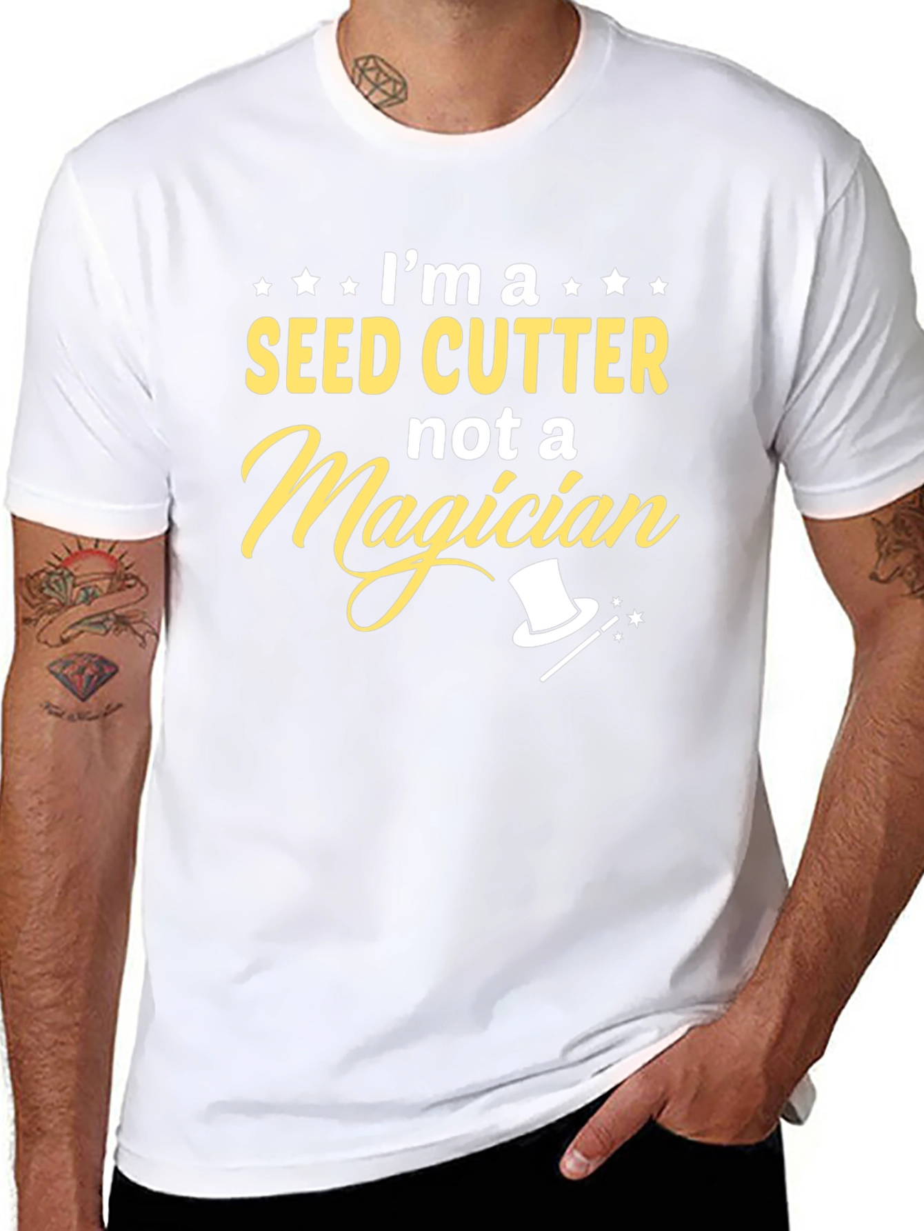 Seed Cutter Not a Magician T-Shirt