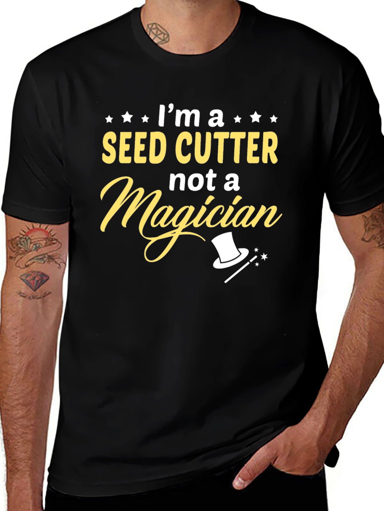 Seed Cutter Not a Magician T-Shirt