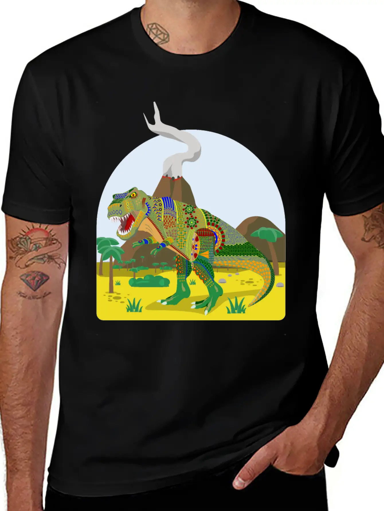 T Rex Alebrije Stylish Everyday T-Shirt – Unisex Basic Cotton Tee