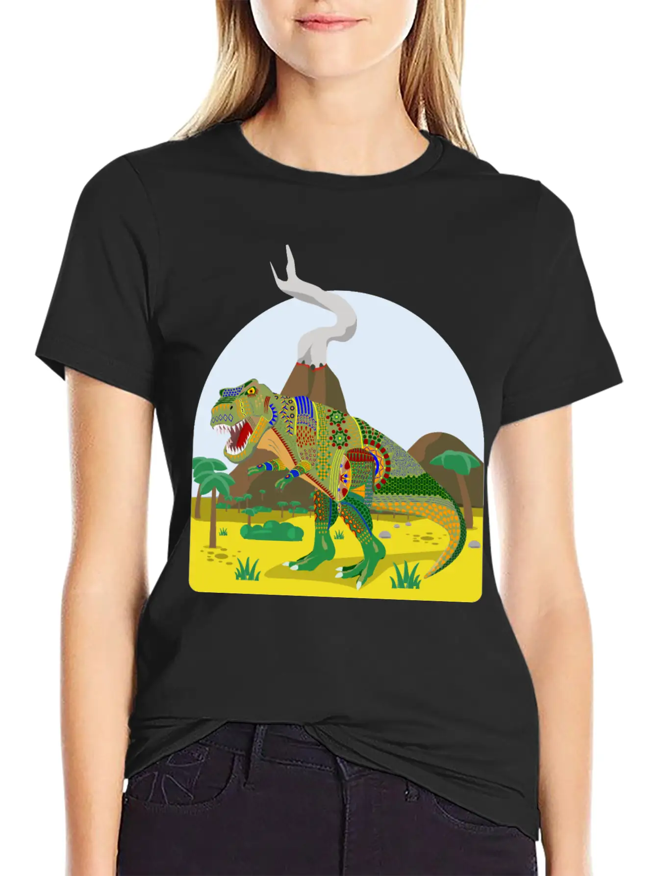 T Rex Alebrije Stylish Everyday T-Shirt – Unisex Basic Cotton Tee