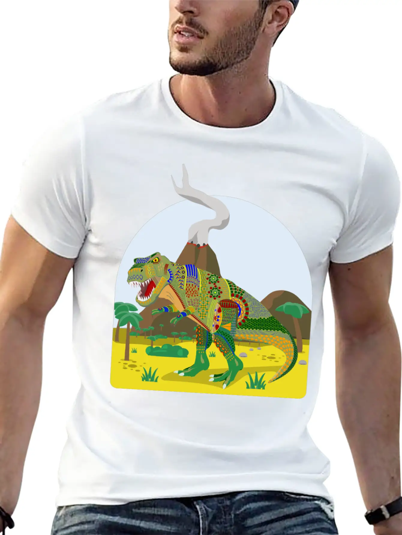 T Rex Alebrije Stylish Everyday T-Shirt – Unisex Basic Cotton Tee