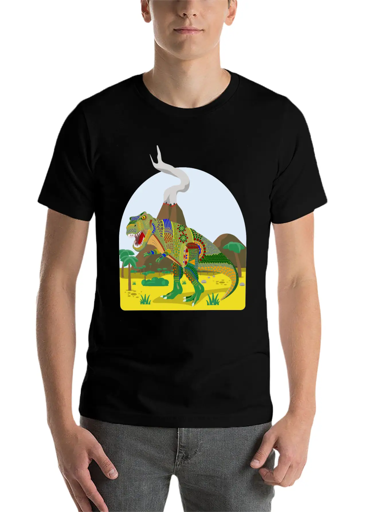 T Rex Alebrije Stylish Everyday T-Shirt – Unisex Basic Cotton Tee