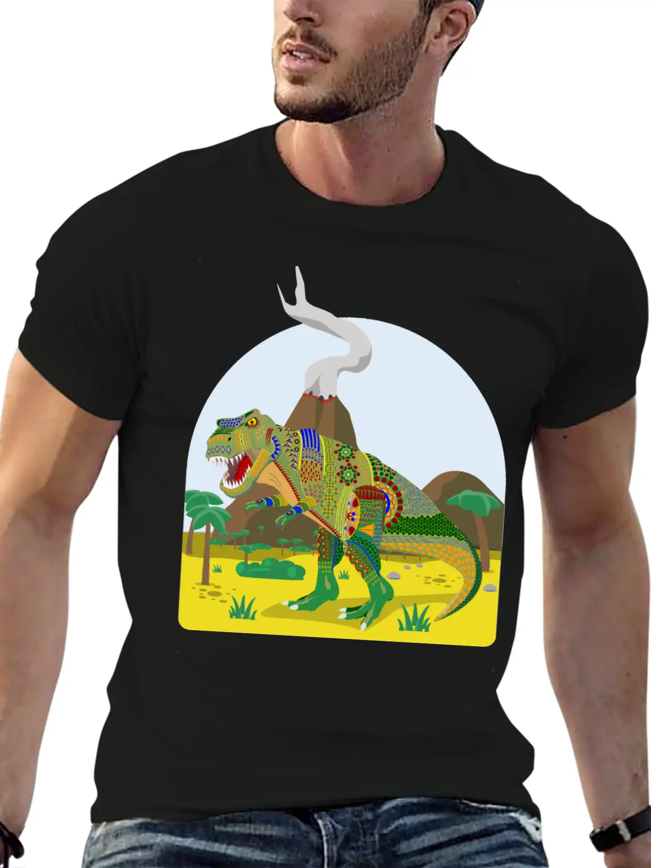T Rex Alebrije Stylish Everyday T-Shirt – Unisex Basic Cotton Tee