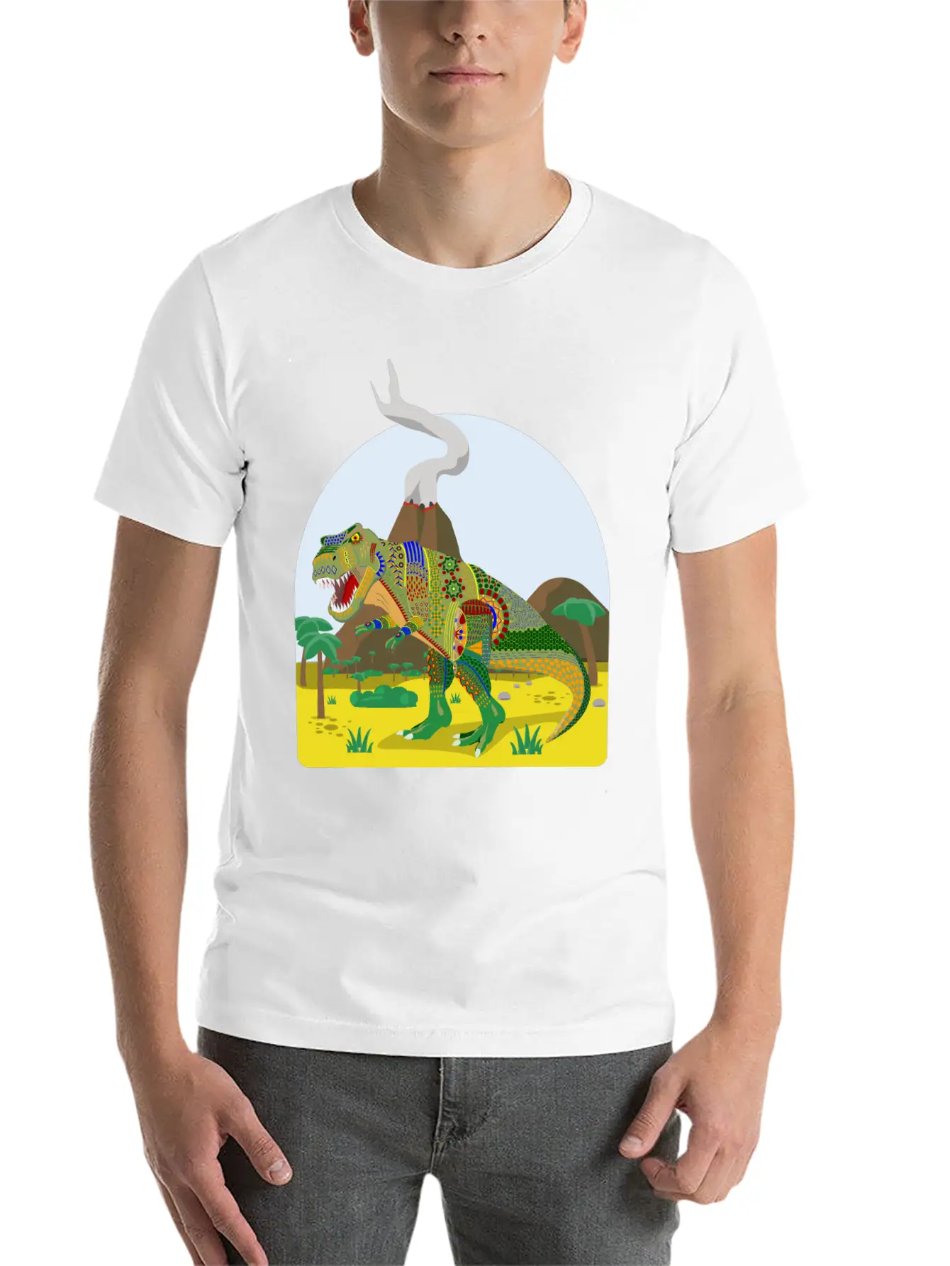 T Rex Alebrije Stylish Everyday T-Shirt – Unisex Basic Cotton Tee