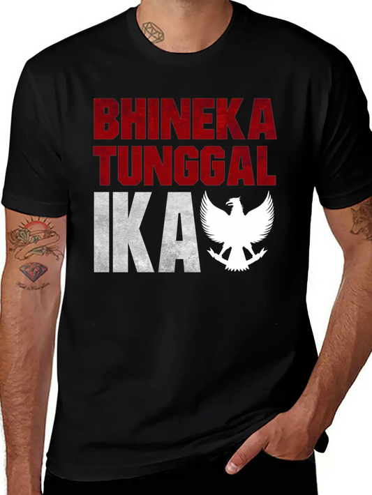 T-Shirt Bhineka Tunggal Ika Garuda Indonesia Modern Fit Casual T-Shirt – Clean And Versatile Design