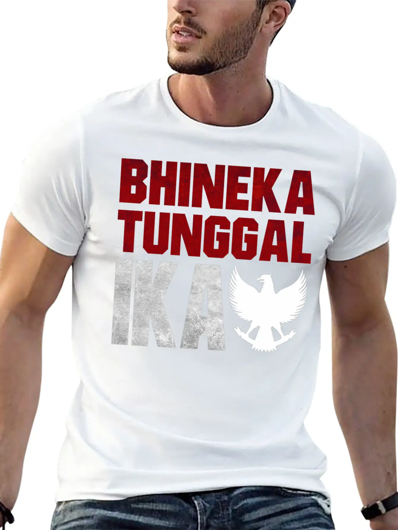 T-Shirt Bhineka Tunggal Ika Garuda Indonesia Modern Fit Casual T-Shirt – Clean And Versatile Design