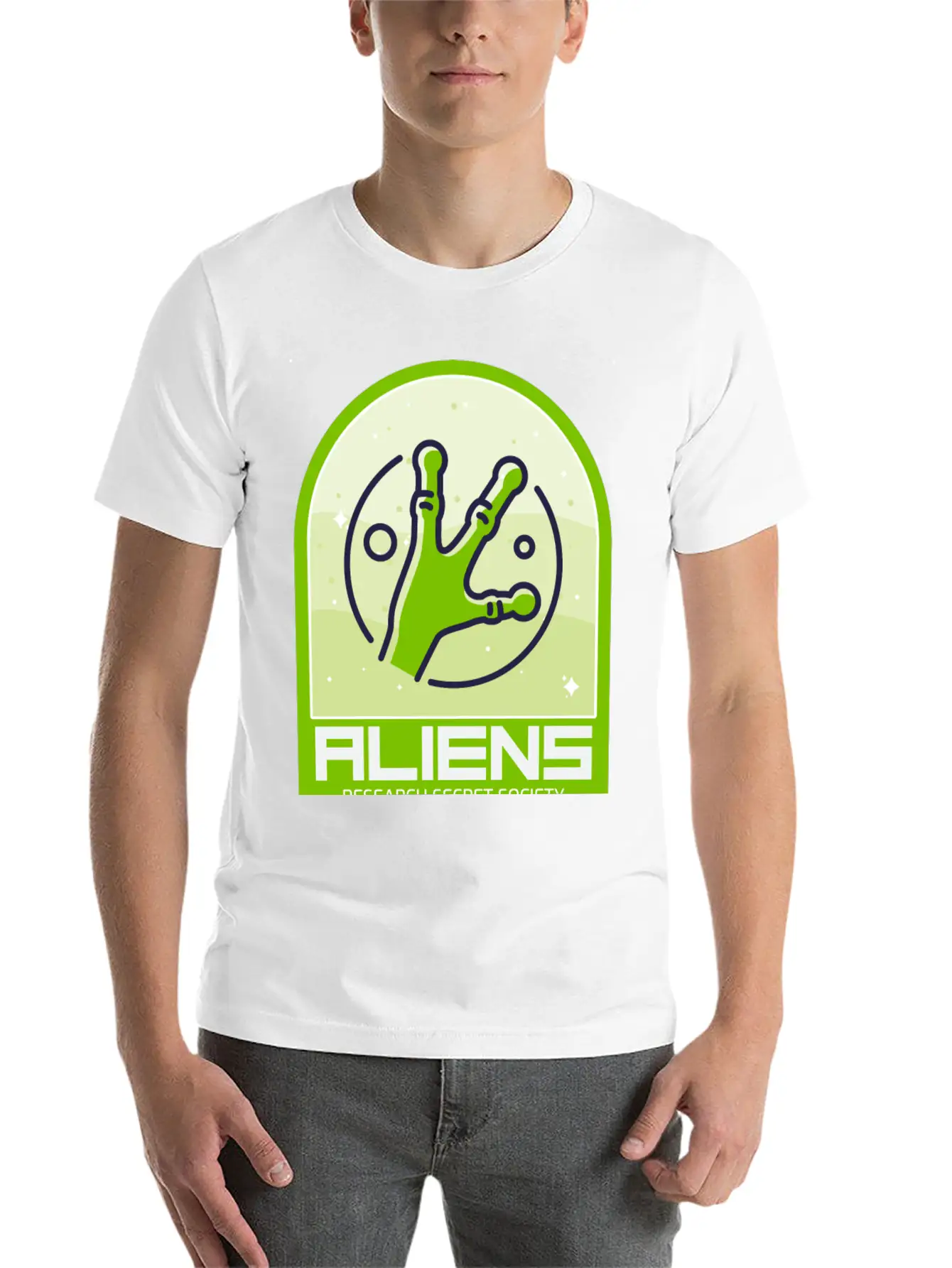 T Shirt Design For An Alien Ufo Soft Cotton Short Sleeve Tee – Unisex Wardrobe Staple