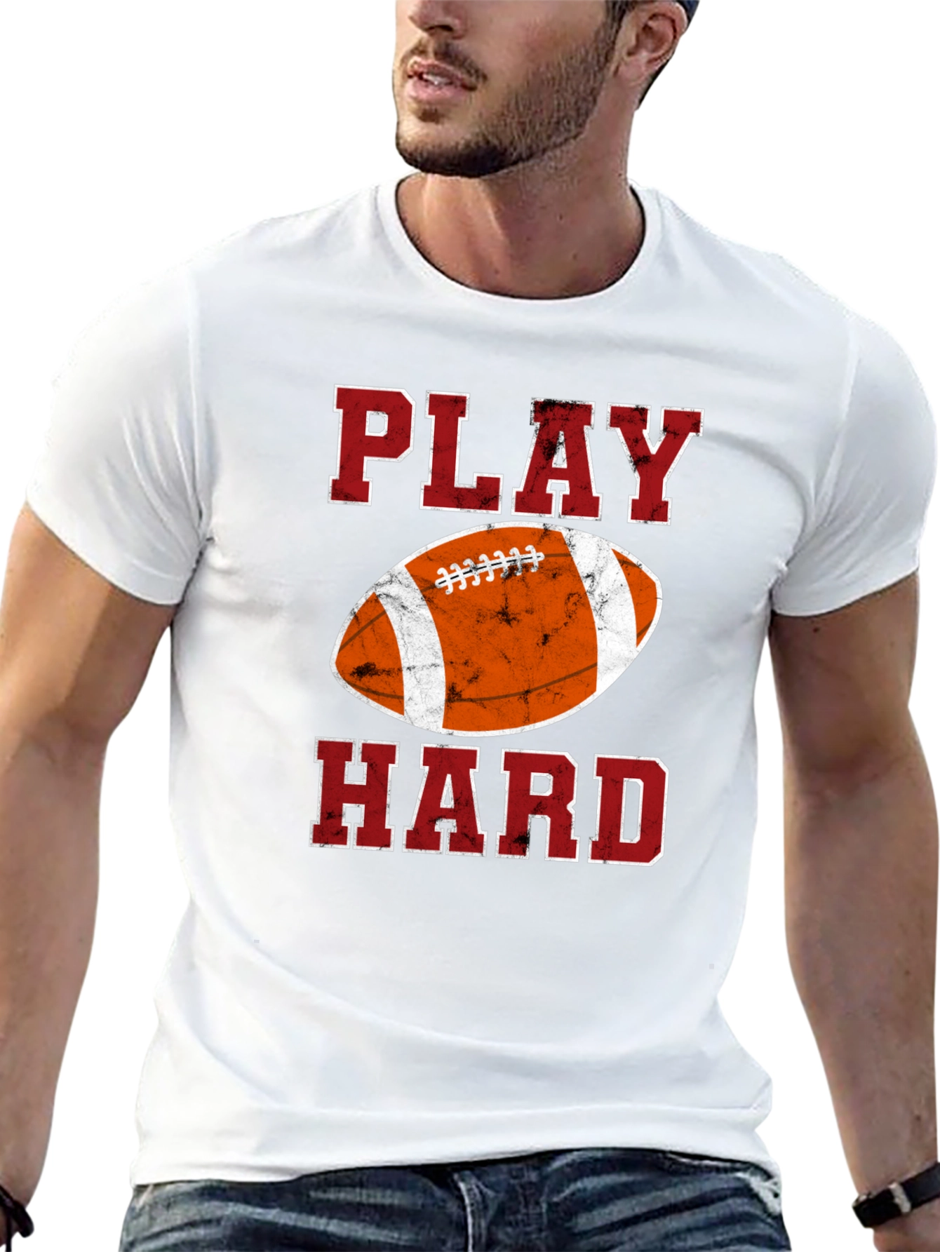 Play Hard Football Graphic Tee