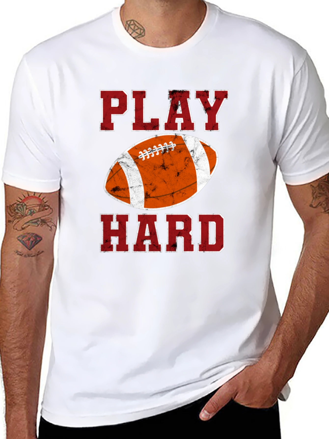Play Hard Football Graphic Tee