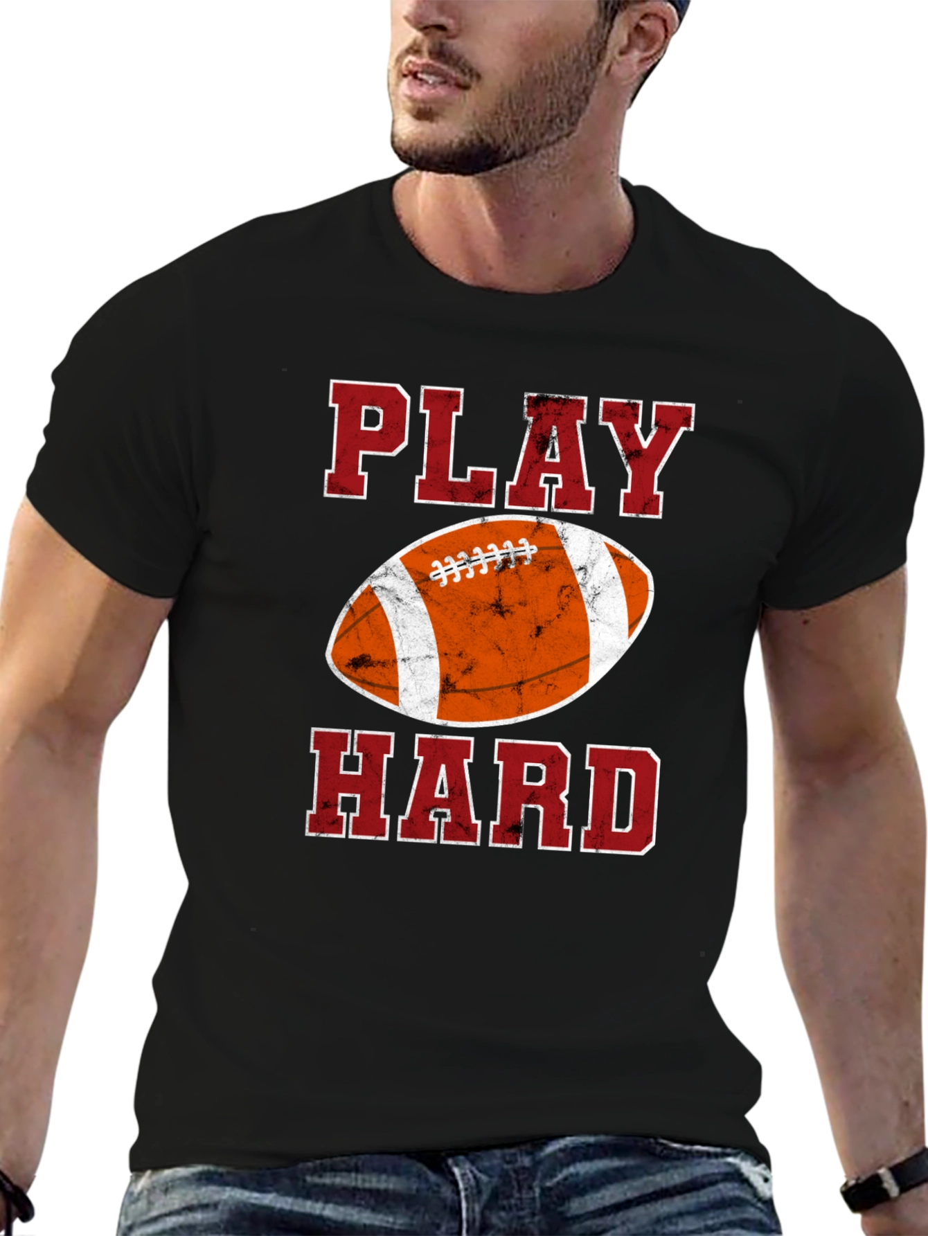 Play Hard Football Graphic Tee