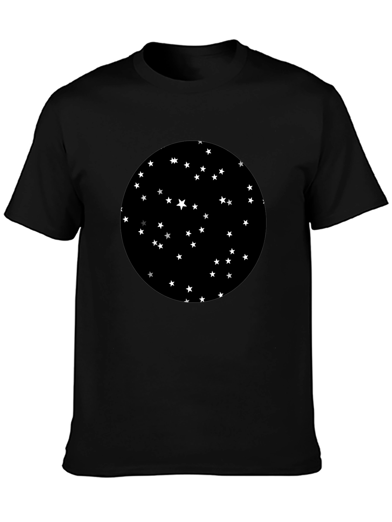 Starry Night Graphic Black T-Shirt