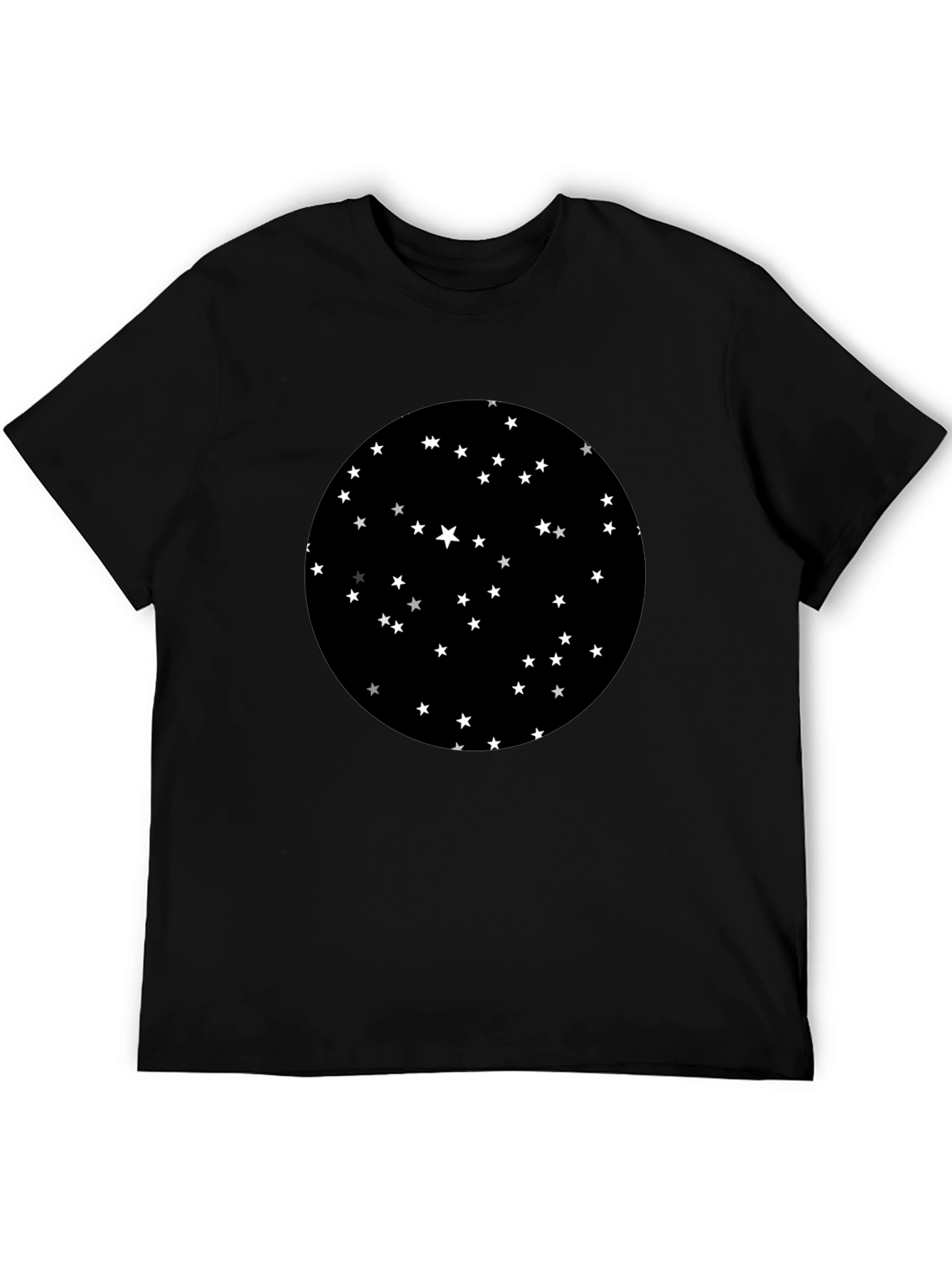 Starry Night Graphic Black T-Shirt
