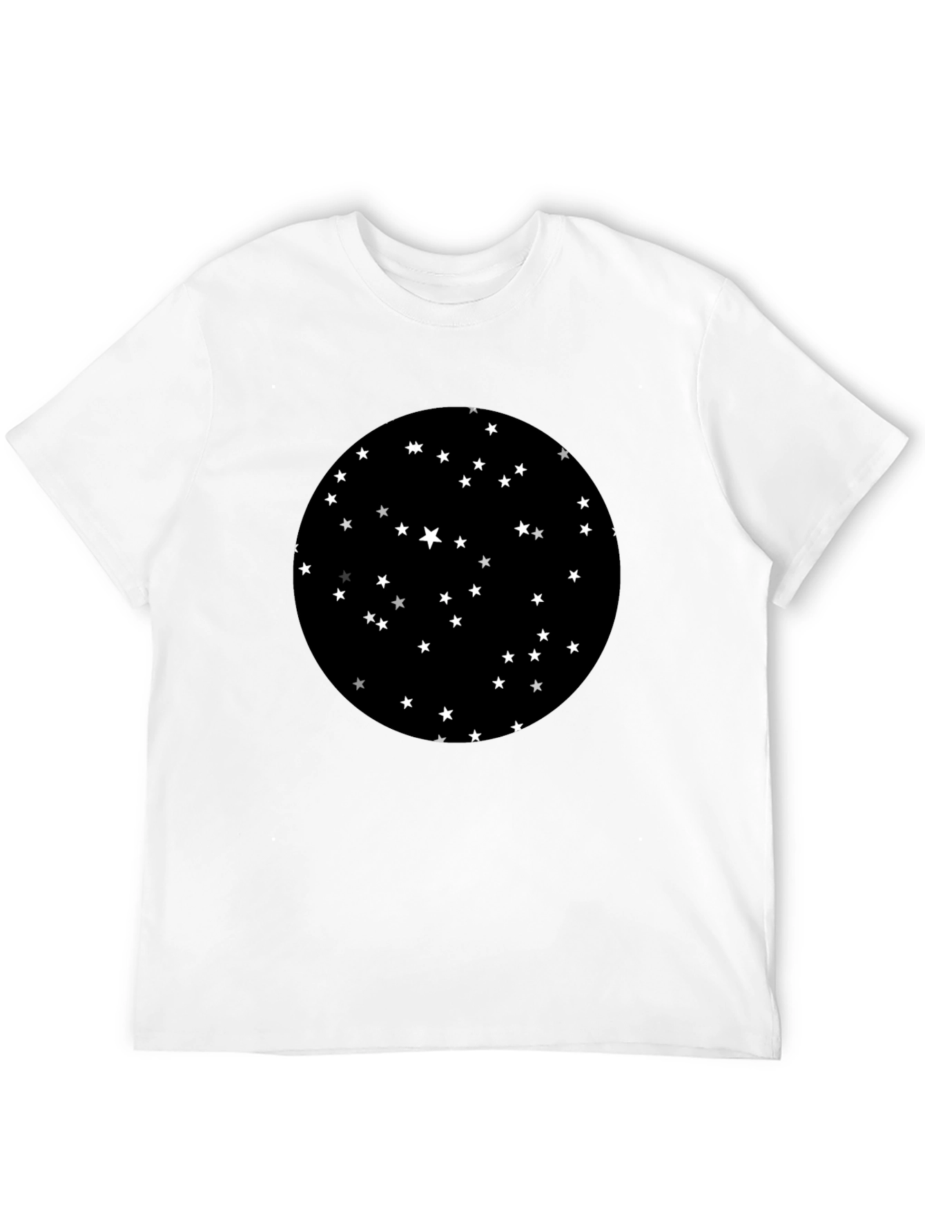 Starry Night Graphic Black T-Shirt