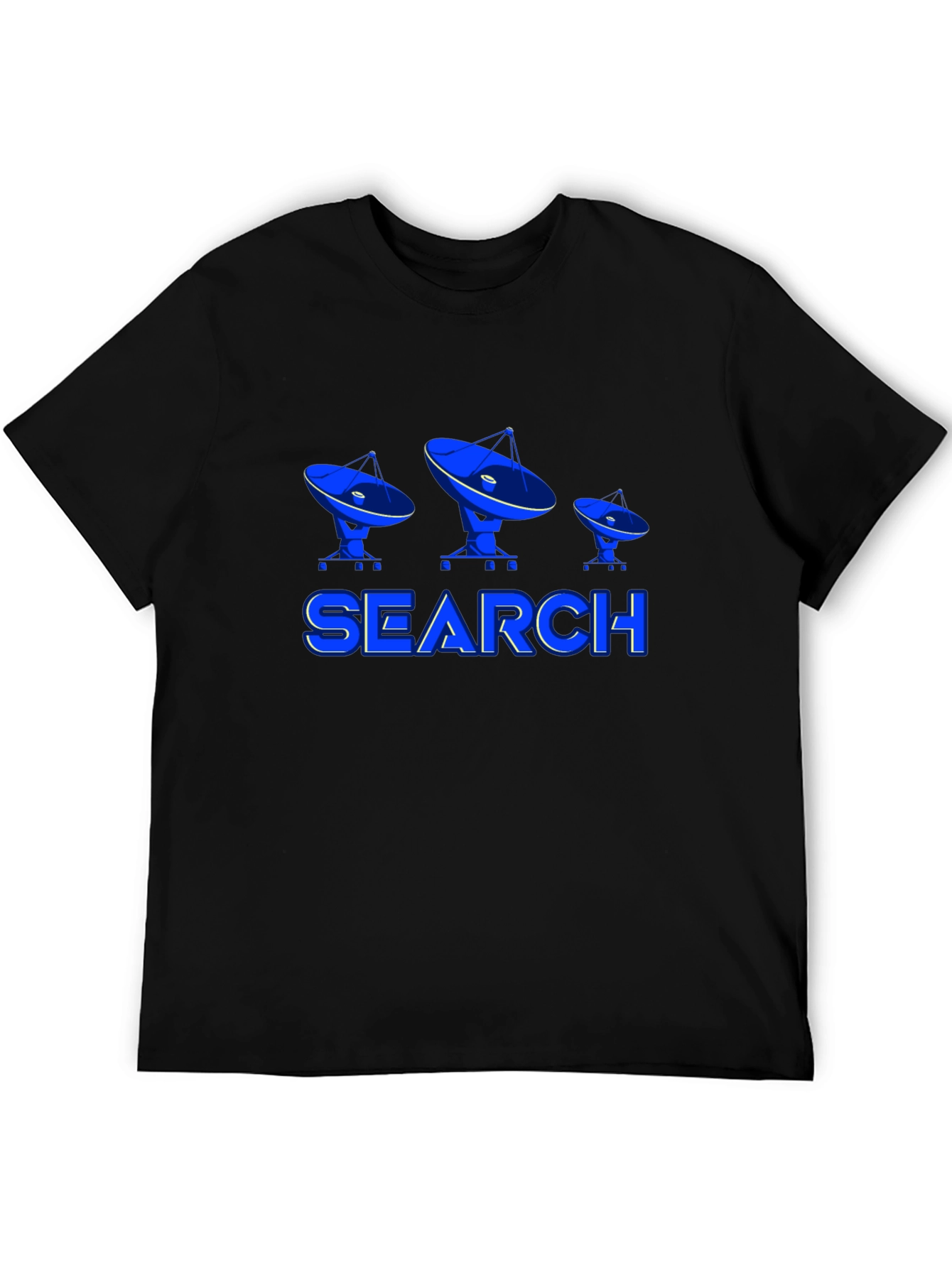 Search For Extraterrestrial Life Black T-Shirt