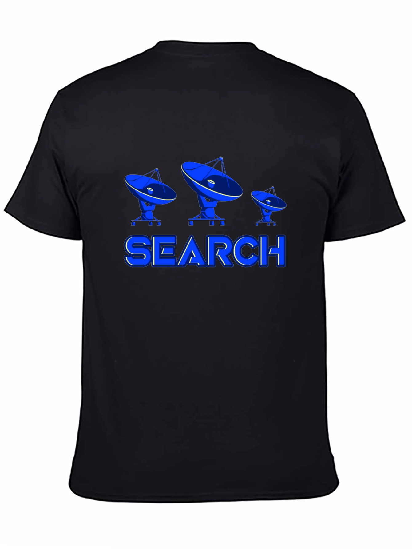 Search For Extraterrestrial Life Black T-Shirt