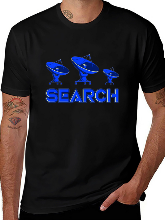 Search For Extraterrestrial Life Black T-Shirt
