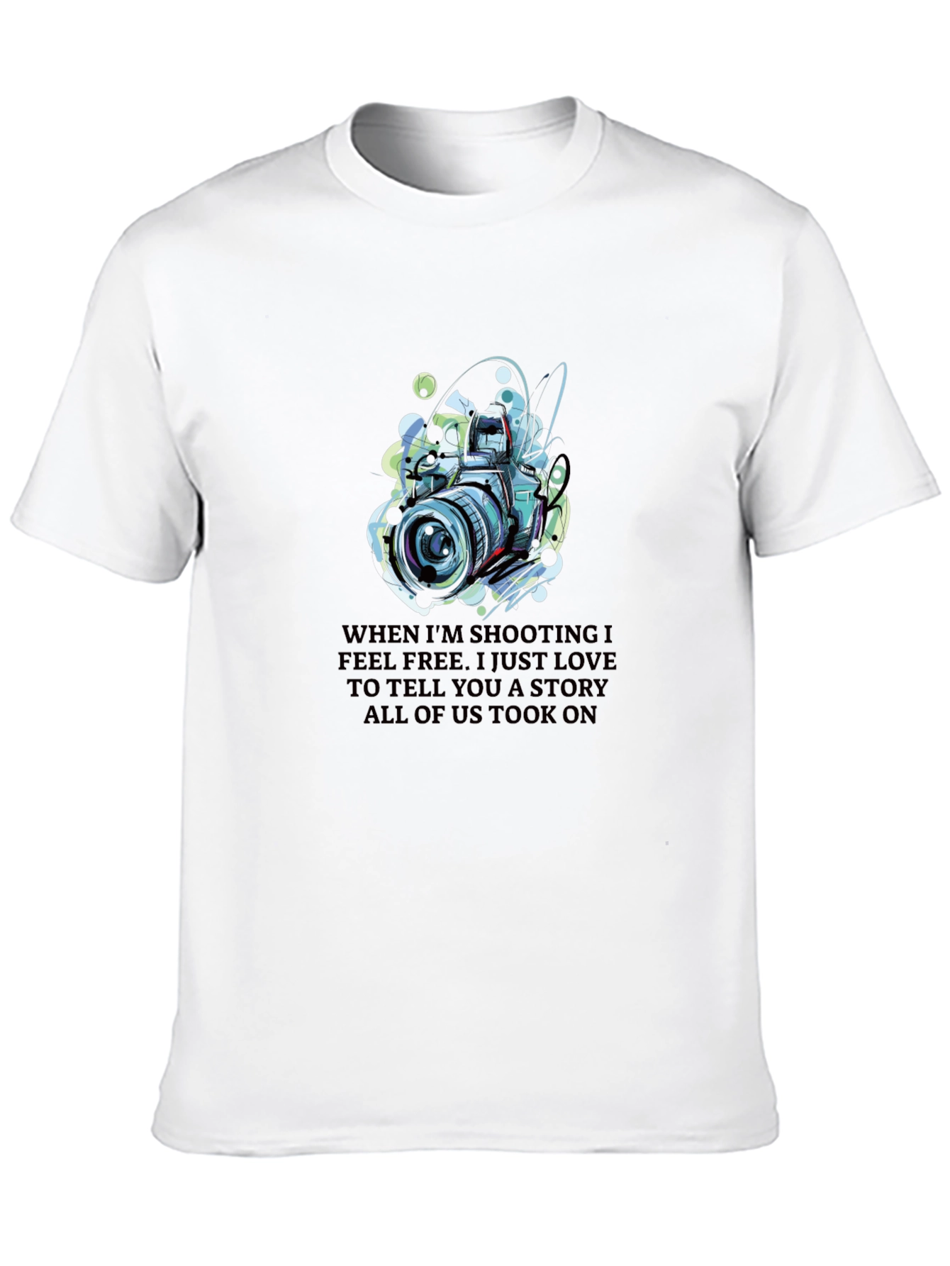 Photographers Tee - Camera Art Graphic Print