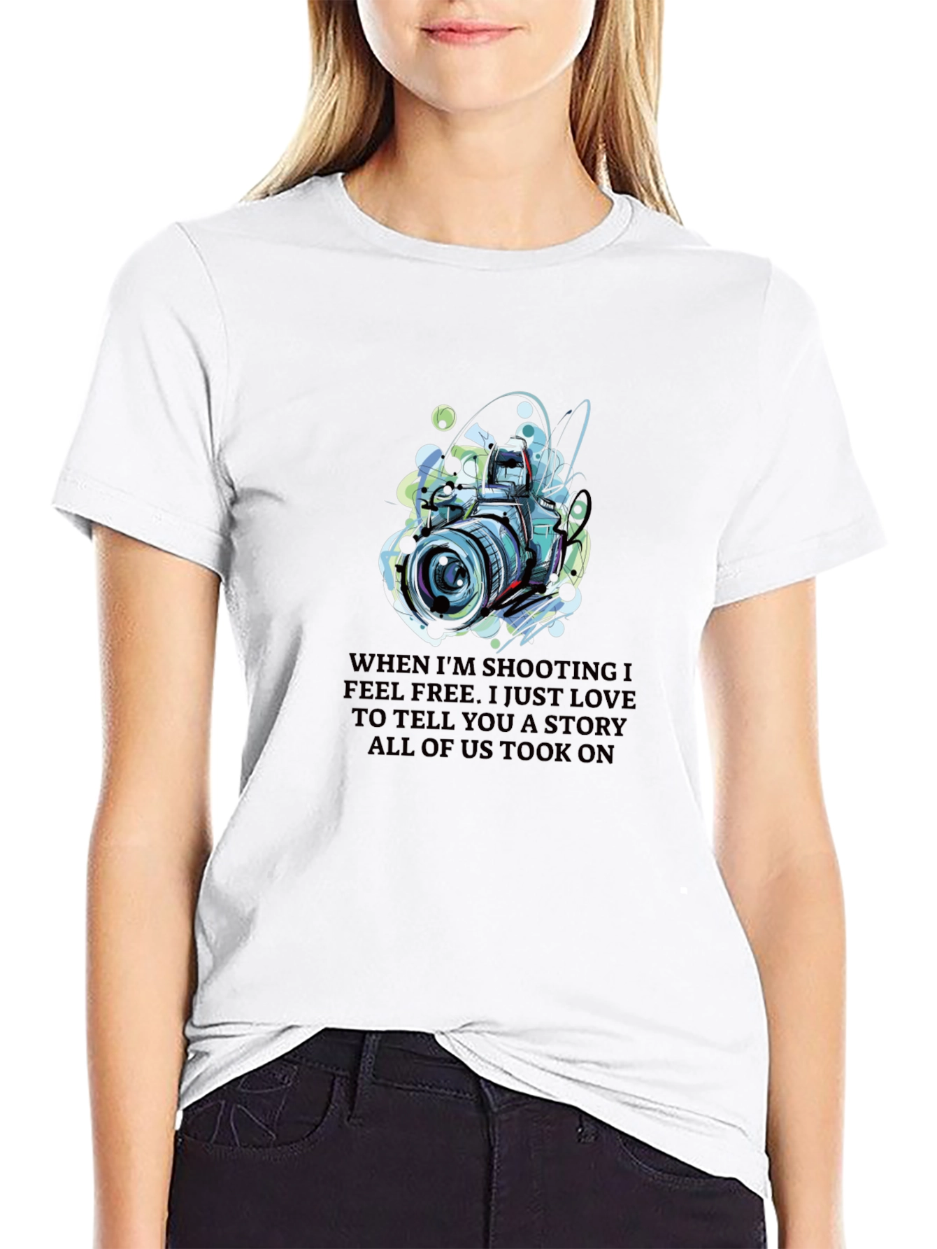 Photographers Tee - Camera Art Graphic Print