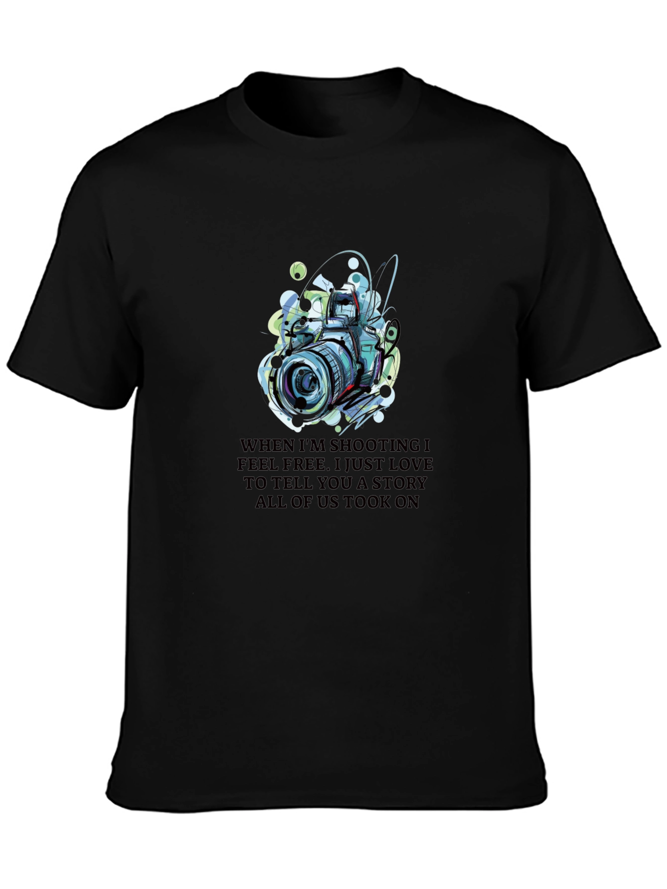 Photographers Tee - Camera Art Graphic Print