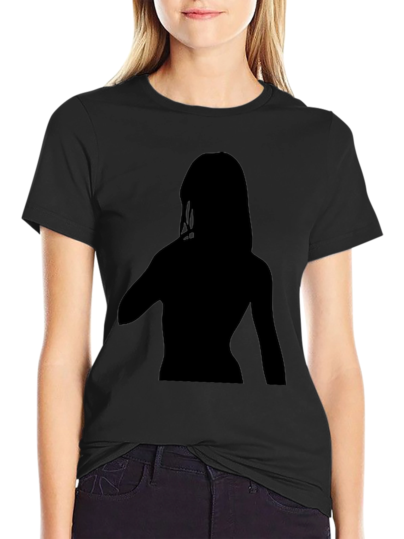 Silhouette Graphic Tee - Black Unisex T-Shirt