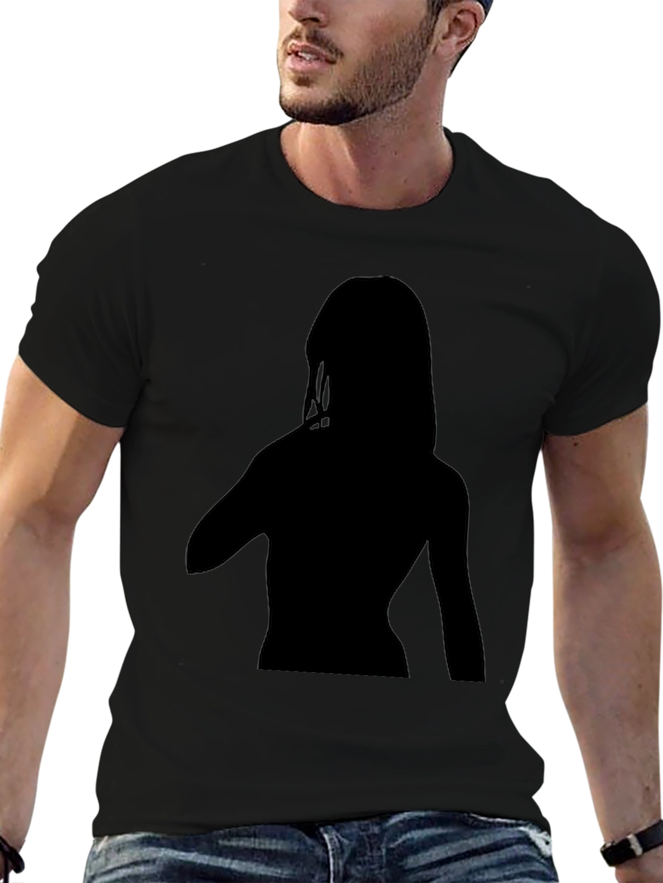 Silhouette Graphic Tee - Black Unisex T-Shirt