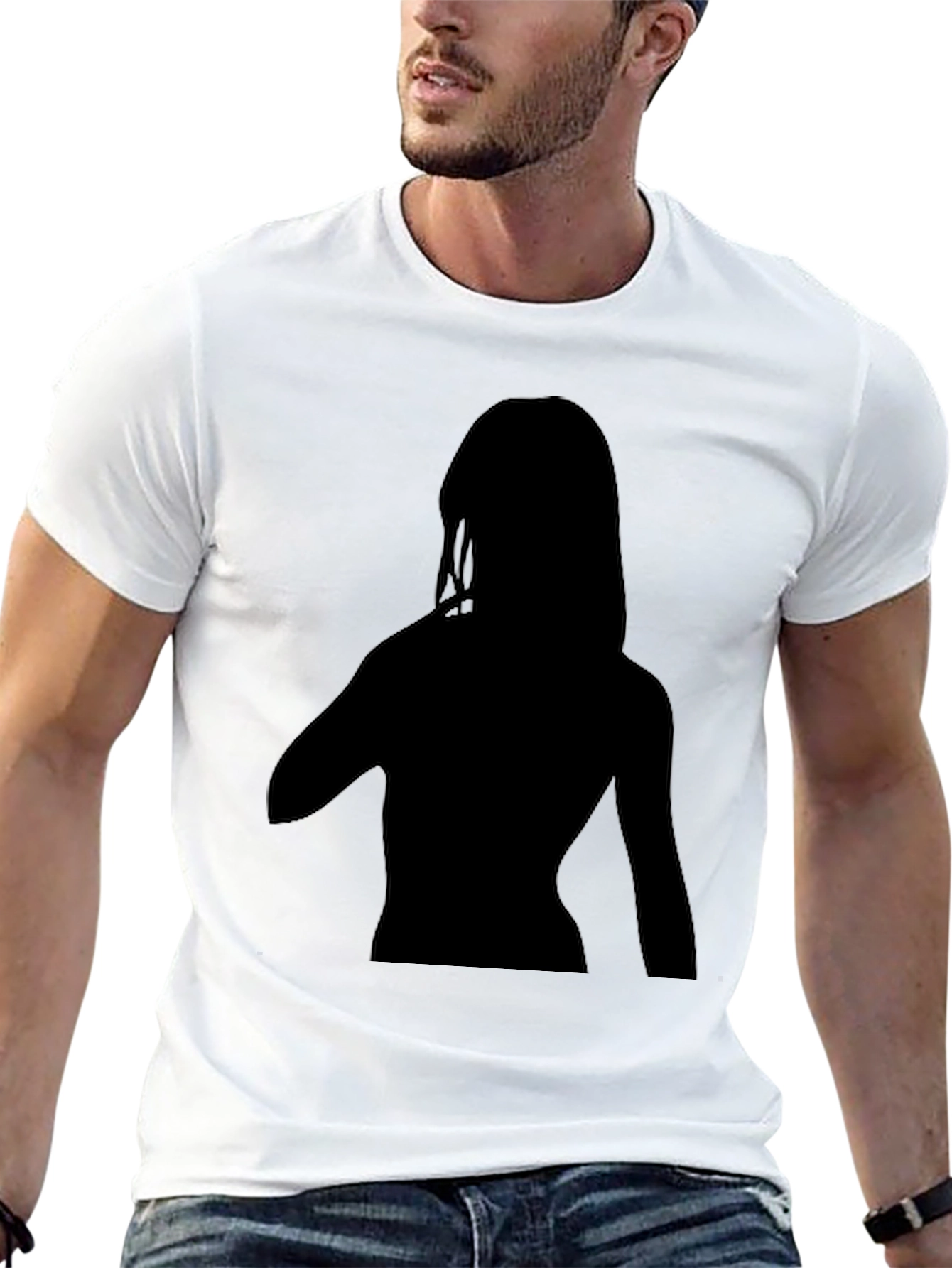 Silhouette Graphic Tee - Black Unisex T-Shirt