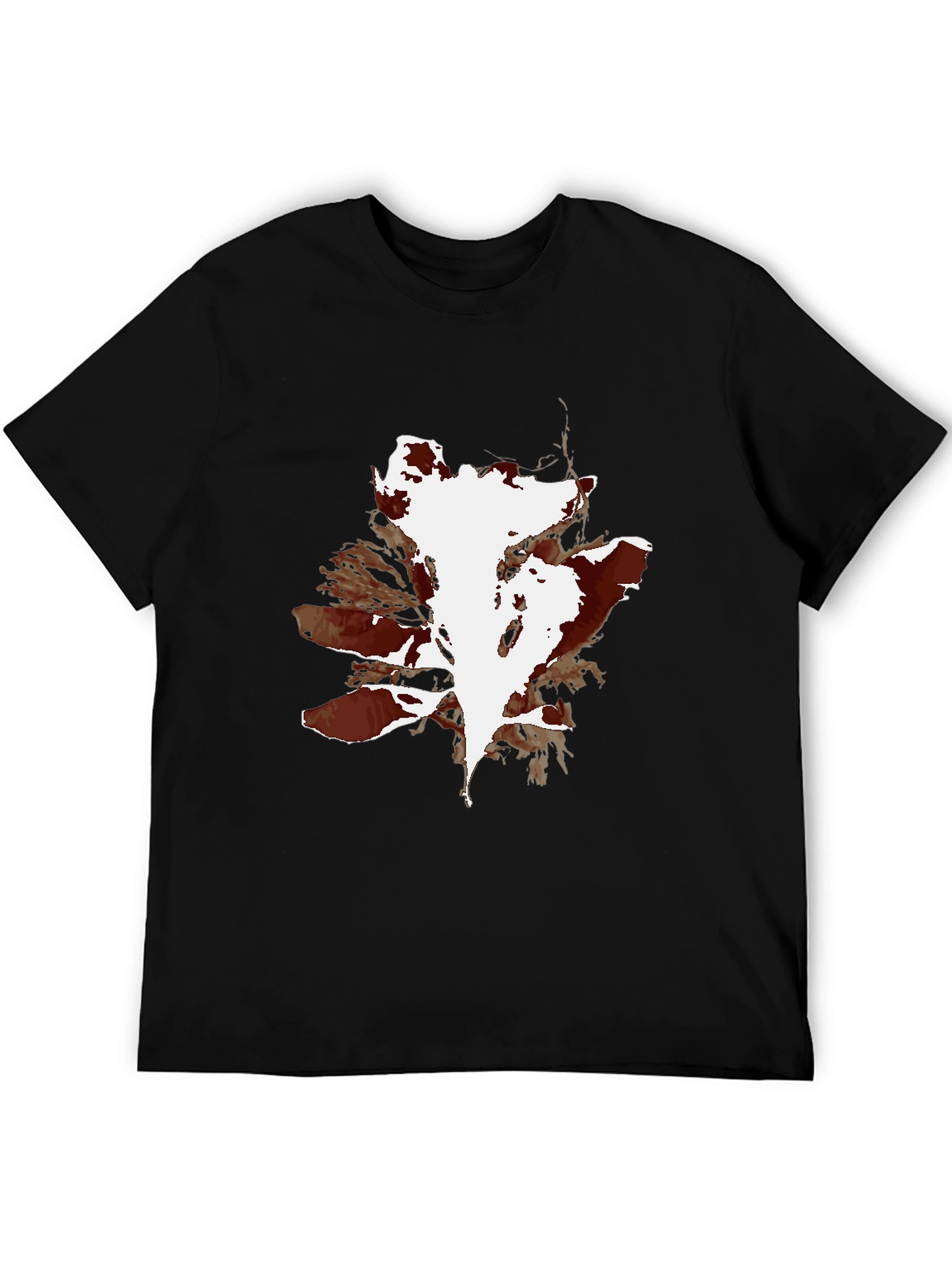 Abstract Print Black T-Shirt