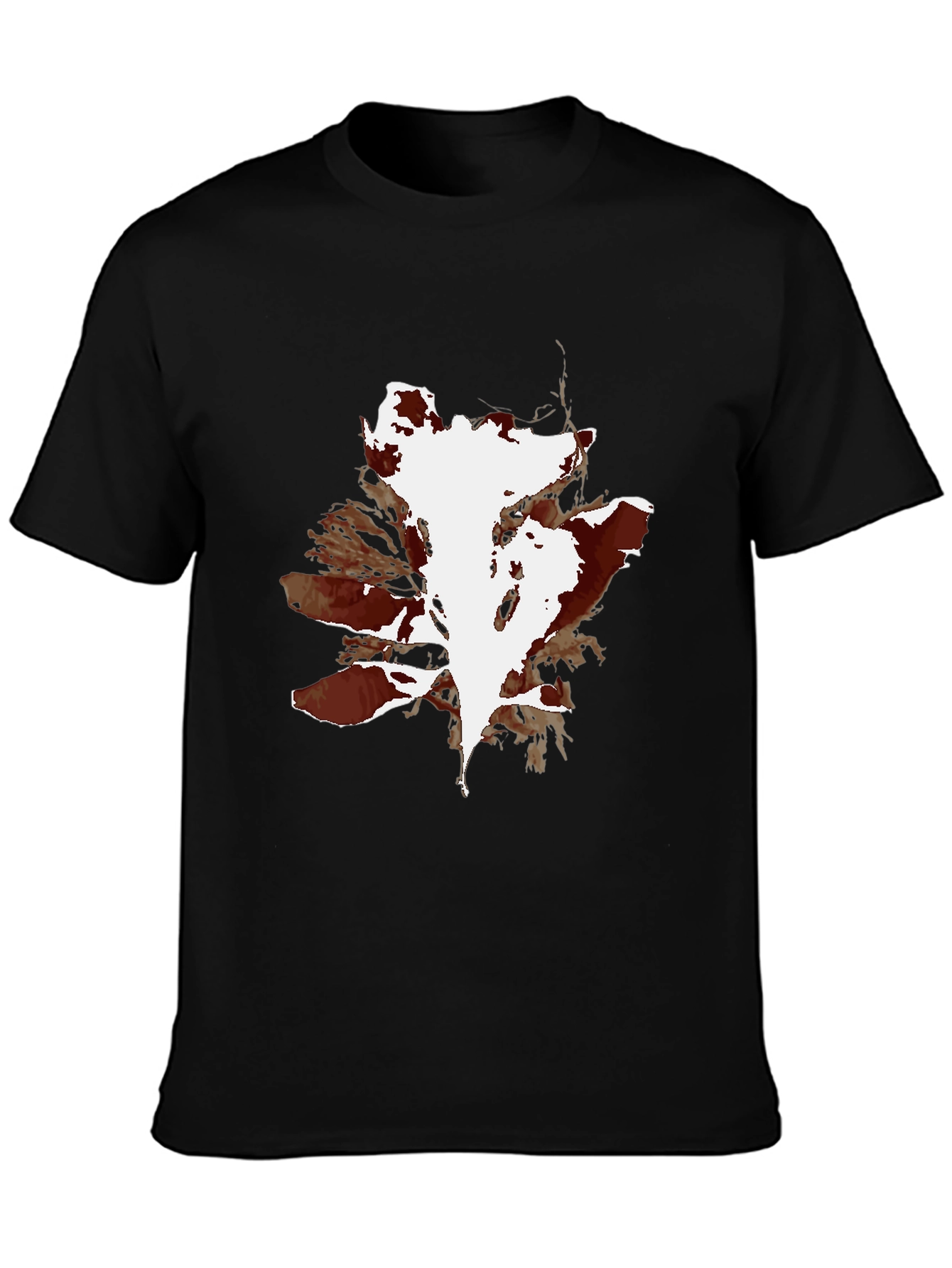 Abstract Print Black T-Shirt