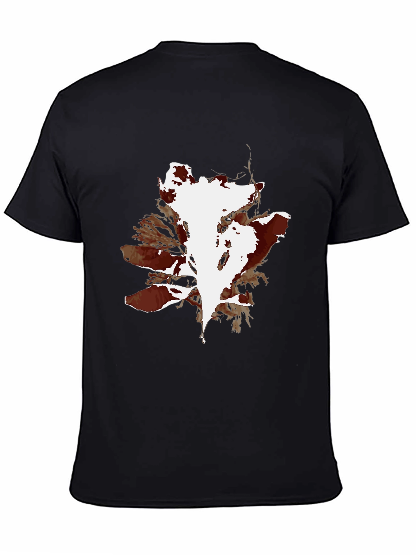 Abstract Print Black T-Shirt