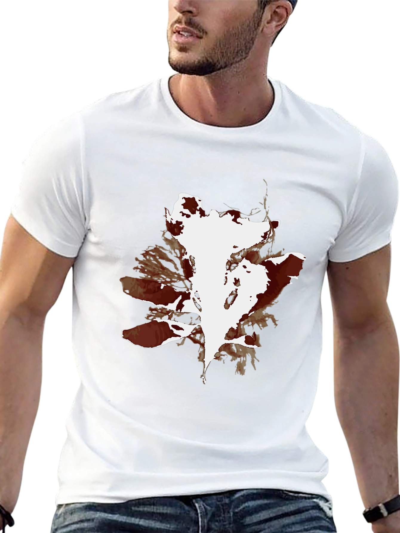 Abstract Print Black T-Shirt