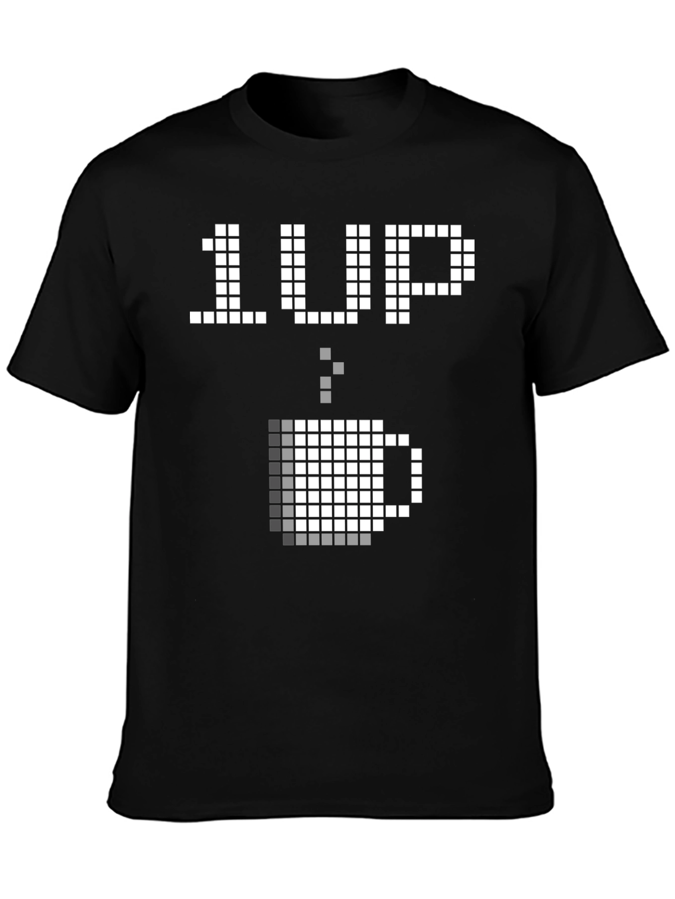 1 Up Coffee T-Shirt - Pixel Art Gamer Tee