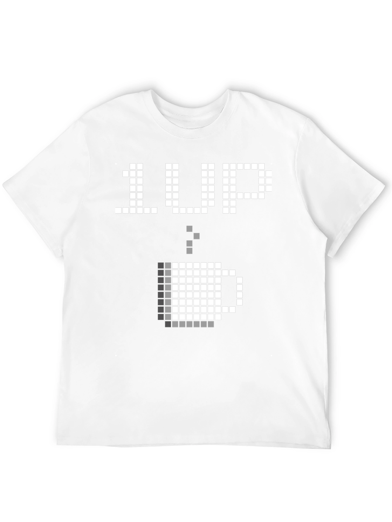 1 Up Coffee T-Shirt - Pixel Art Gamer Tee