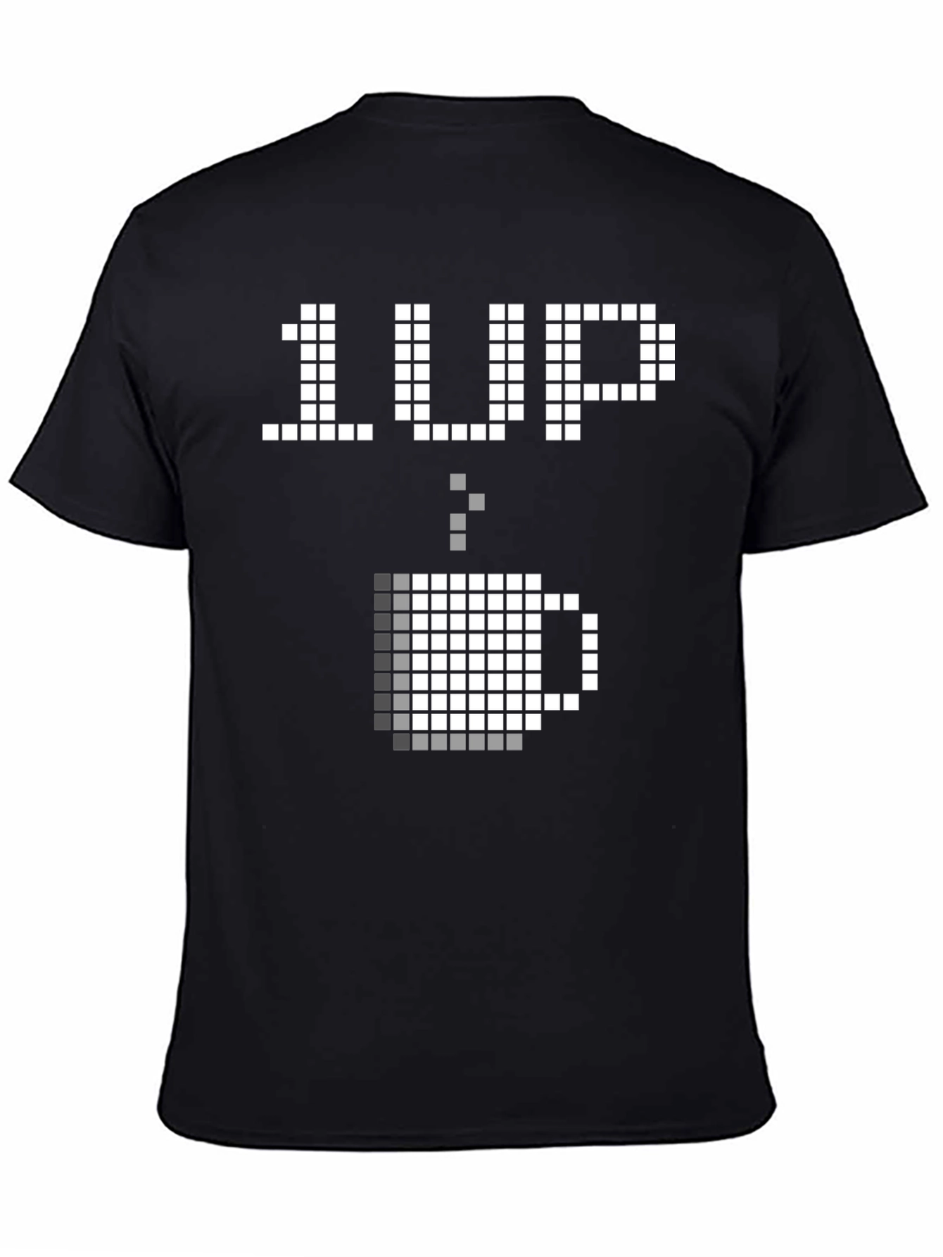 1 Up Coffee T-Shirt - Pixel Art Gamer Tee
