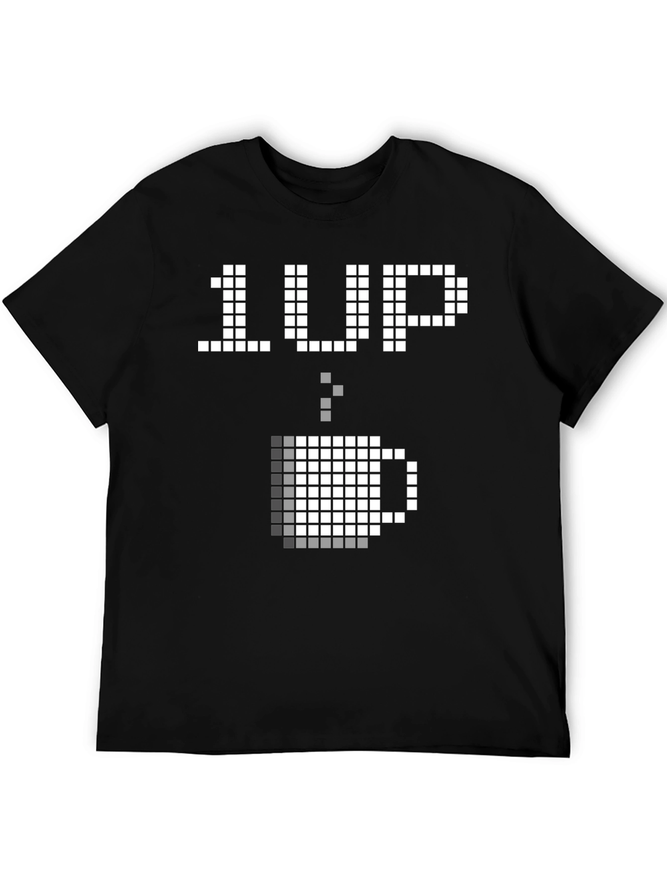 1 Up Coffee T-Shirt - Pixel Art Gamer Tee