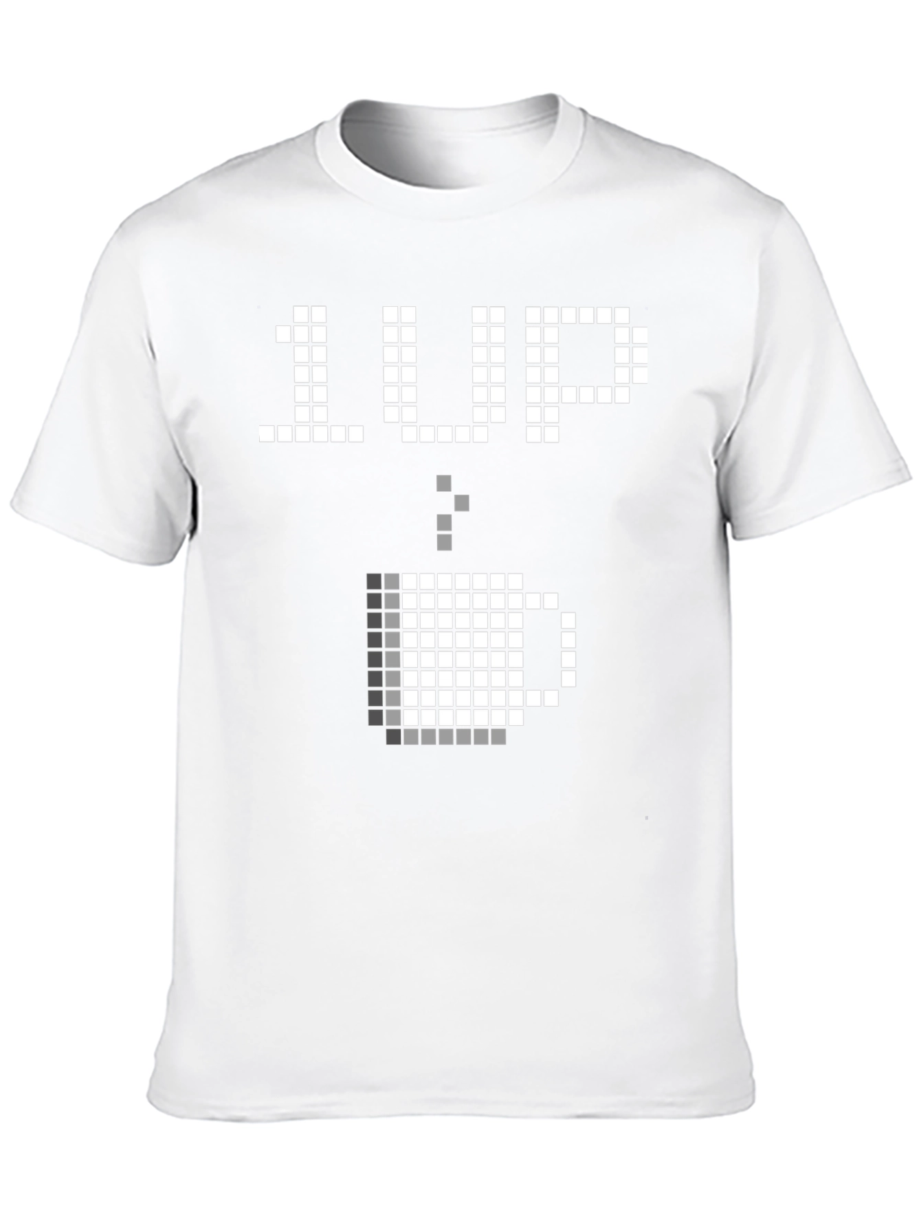 1 Up Coffee T-Shirt - Pixel Art Gamer Tee