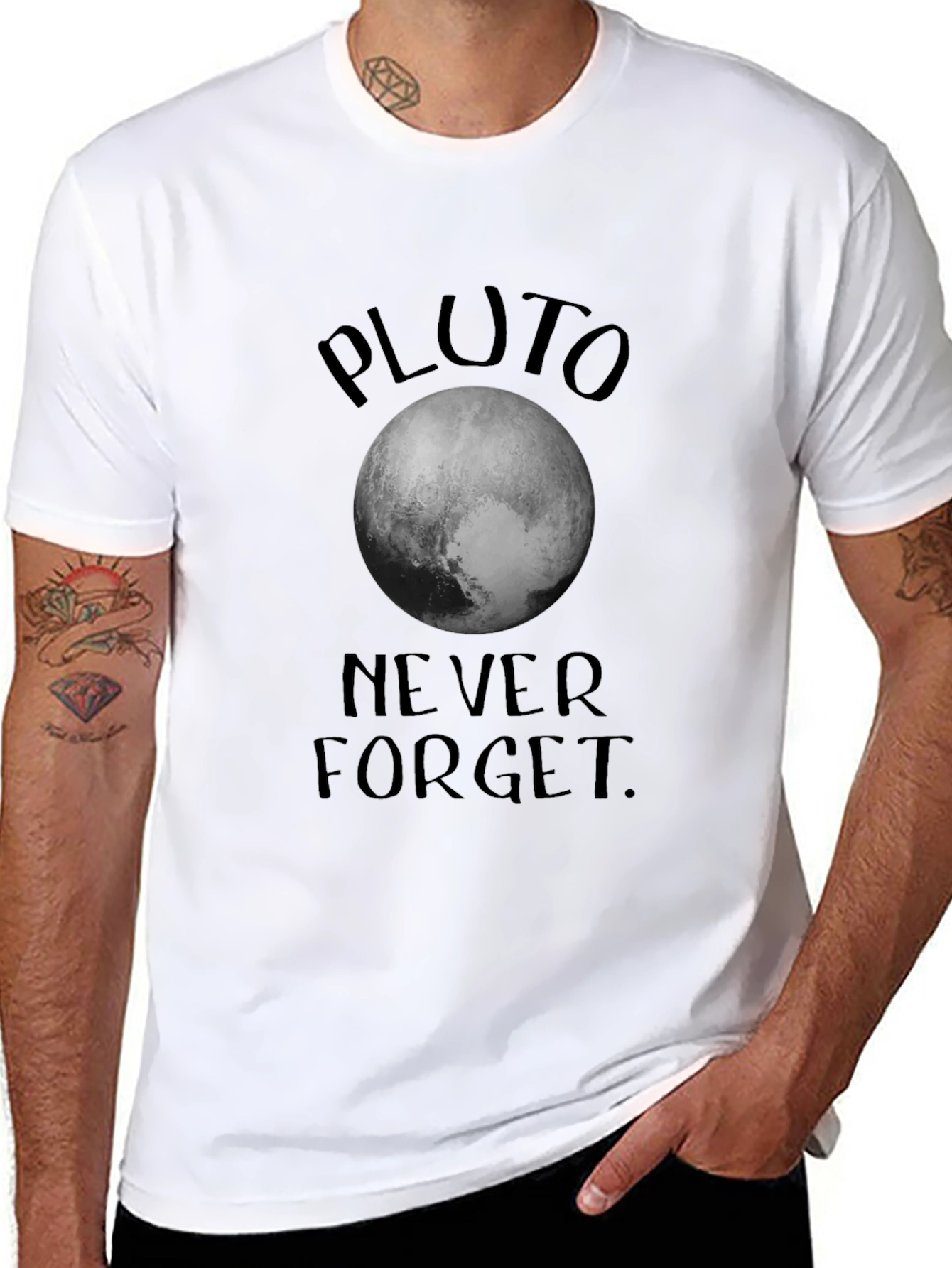 Pluto Never Forget Graphic T-Shirt