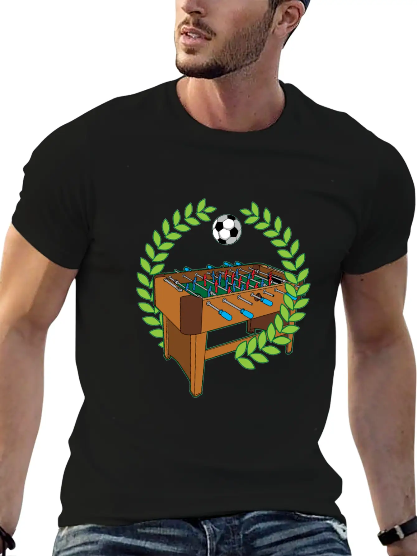 Table Football Pitch Foosball Humor Saying Unisex Casual T-Shirt – Clean Design For Daily Comfort