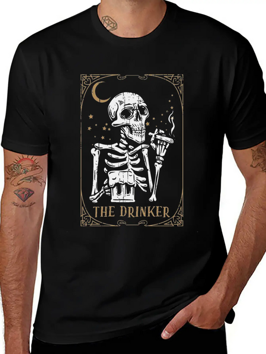 Tarot Card Occult Club Gothic Vice Drinker Soft Cotton Short Sleeve Tee – Unisex Wardrobe Staple