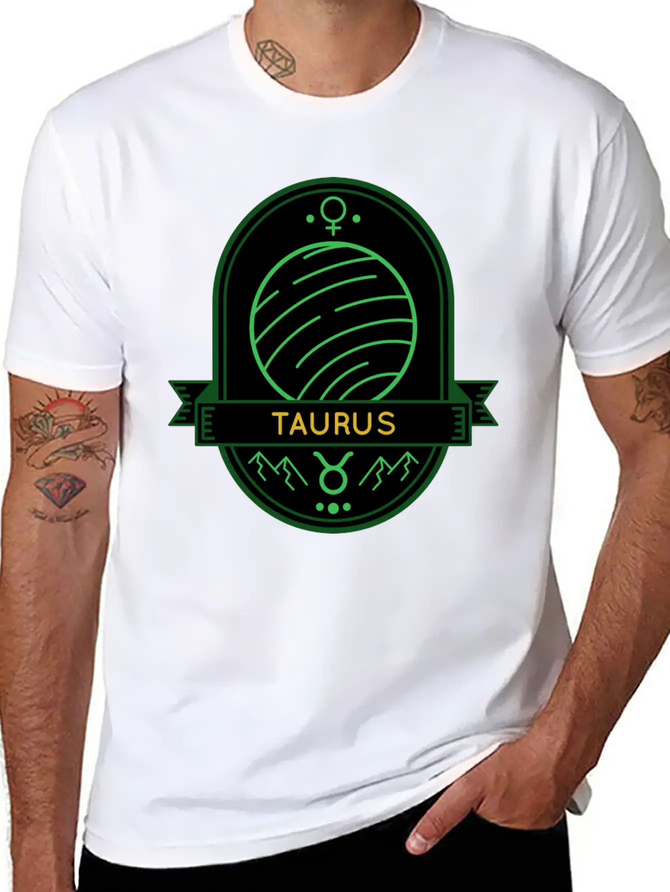 Taurus Planet Earth Unisex Casual T-Shirt – Clean Design For Daily Comfort