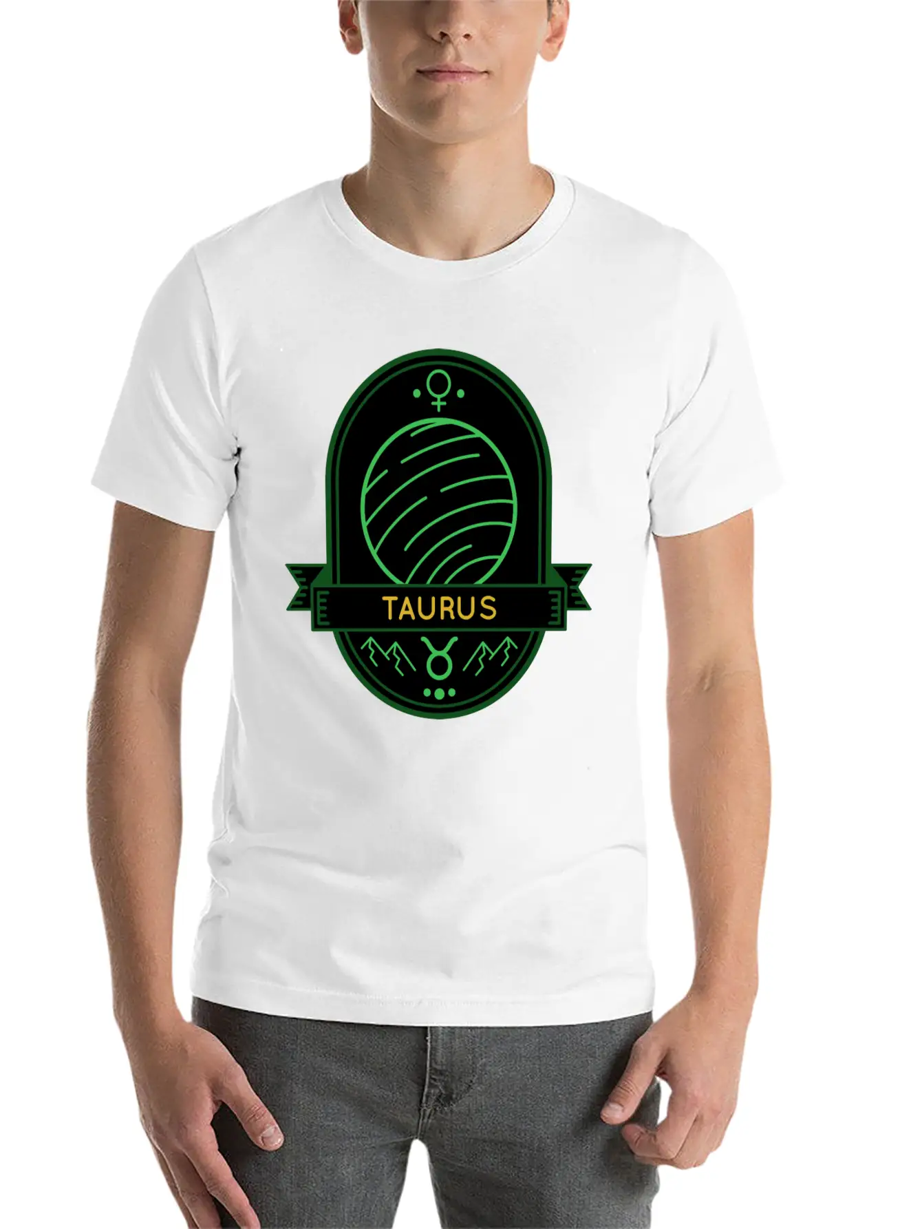 Taurus Planet Earth Unisex Casual T-Shirt – Clean Design For Daily Comfort