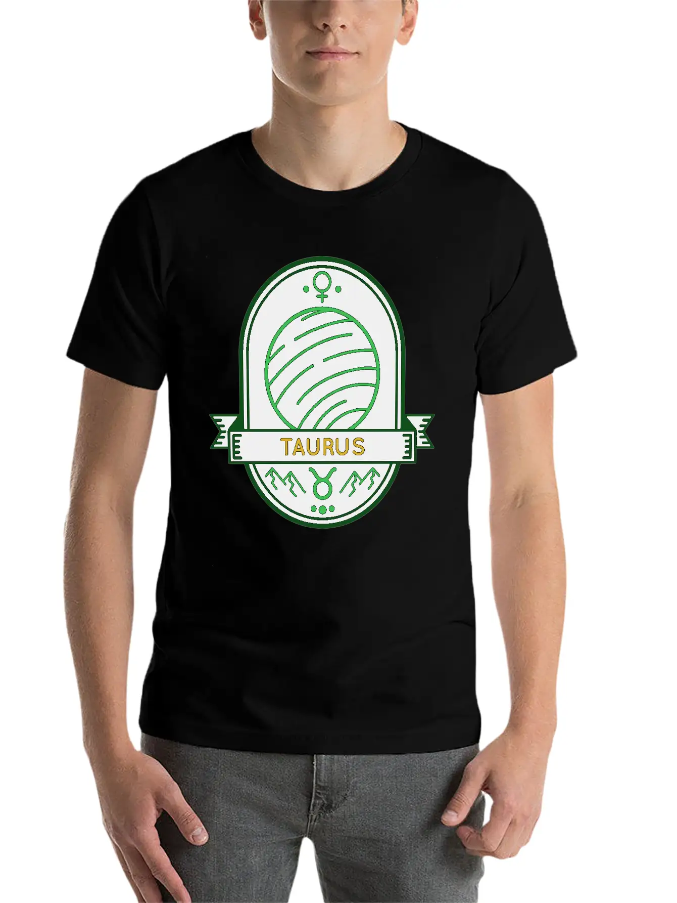 Taurus Planet Earth Unisex Casual T-Shirt – Clean Design For Daily Comfort